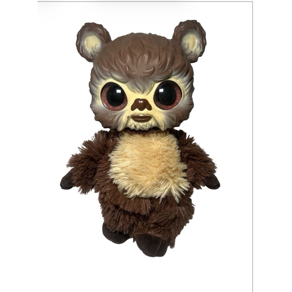Star Wars Galactic Pals 11" Ewok Plush Doll Disney Hard Vinyl Face